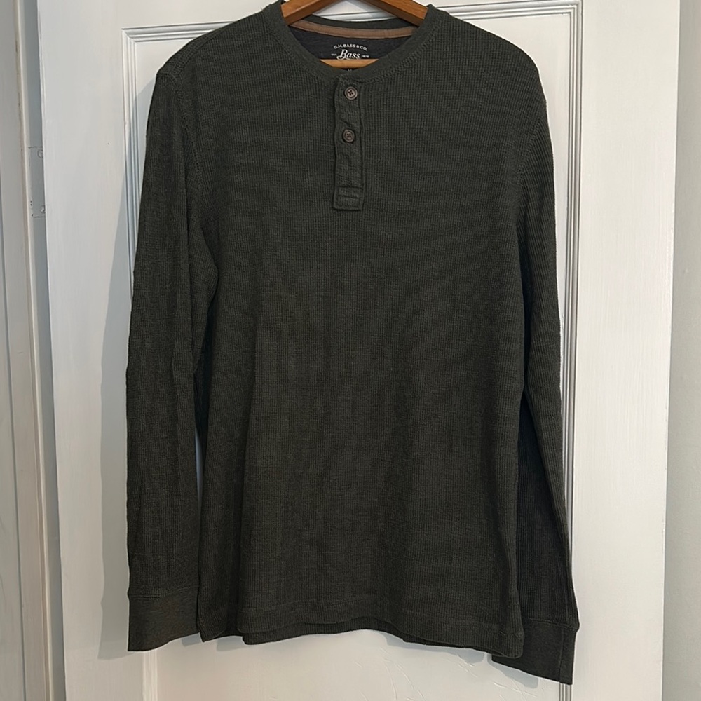 G.H. Bass & Co. Classic Green Long Sleeve Tee
